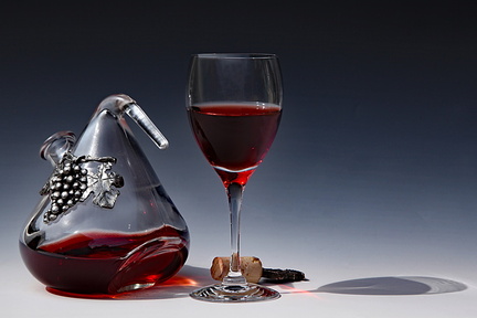 Carafe with wine